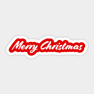 Merry Christmas - white Sticker